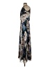 Xscape 100% Polyester Print Blue Cocktail Dress Size 2 - photo 5