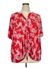 Cato Red Short Sleeve Blouse Size 22 - photo 1