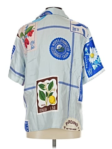 Oroton Short Sleeve Silk Top (view 2)