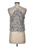 Fate 100% Rayon Silver Sleeveless Top Size M - photo 2