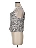 Fate 100% Rayon Silver Sleeveless Top Size M - photo 5