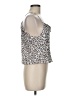 Fate 100% Rayon Silver Sleeveless Top Size M - photo 4