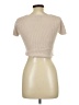 Theme 100% Cotton Tan Short Sleeve Turtleneck Size L - photo 2