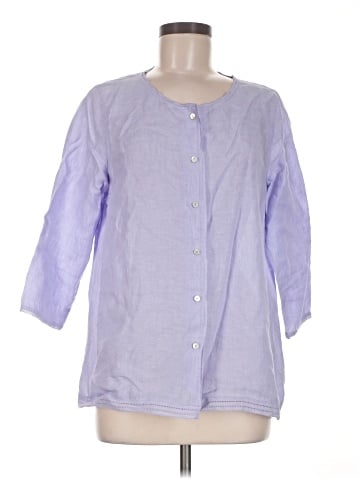 VIVID 3/4 Sleeve Button-Down Shirt (view 1)