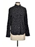 Rails 100% Rayon Animal Print Black Long Sleeve Blouse Size XS - photo 1
