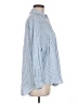 Zara Stripes Blue Long Sleeve Blouse Size M - photo 4