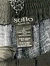 SOHO Apparel Ltd 100% Polyester Paisley Black Casual Pants Size L - photo 7