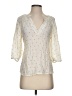 Mine Ivory 3/4 Sleeve Blouse Size S - photo 1
