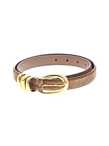 Madewell Triple Metal Keeper Belt in Suede (view 1)