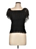 Atmosphere 100% Polyester Black Short Sleeve Top Size 10 - photo 1