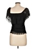 Atmosphere 100% Polyester Black Short Sleeve Top Size 10 - photo 2