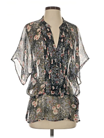 Joie Short Sleeve Silk Top (view 1)