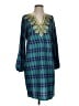 Mud Pie 100% Polyester Teal Casual Dress Size S - photo 1