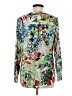 Talbots Floral Green Long Sleeve Blouse Size M - photo 2