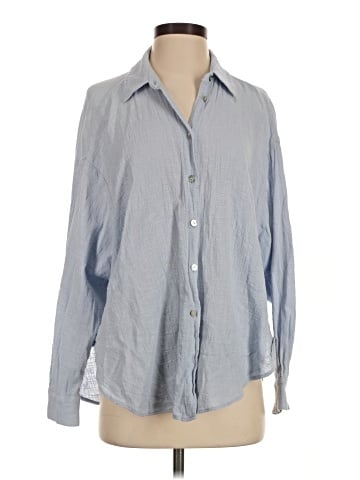 Zara Long Sleeve Button-Down Shirt (view 1)