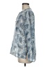 Tory Burch Blue Long Sleeve Blouse Size 6 - photo 5