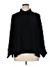 Calvin Klein 100% Polyester Black Long Sleeve Blouse Size 1X - photo 1