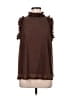 Glam 100% Polyester Brown Sleeveless Blouse Size M - photo 1