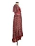 Angie 100% Rayon Paisley Red Casual Dress Size S - photo 4