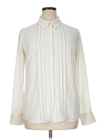 White House Black Market Long Sleeve Blouse (view 1)