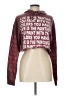Forever 21 Print Burgundy Sweatshirt Size L - photo 1
