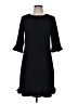 CeCe 100% Polyester Solid Black Casual Dress Size 6 - photo 1