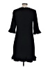 CeCe 100% Polyester Solid Black Casual Dress Size 6 - photo 2