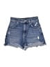 Express Blue Denim Shorts Size 2 - photo 1