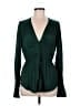 Free People 100% Polyester Green Long Sleeve Blouse Size M - photo 1