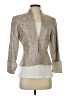 JS Collections 100% Acetate Metallic Gold Blazer Size 4 - photo 1