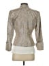 JS Collections 100% Acetate Metallic Gold Blazer Size 4 - photo 2