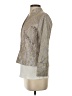 JS Collections 100% Acetate Metallic Gold Blazer Size 4 - photo 5