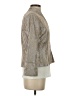 JS Collections 100% Acetate Metallic Gold Blazer Size 4 - photo 4
