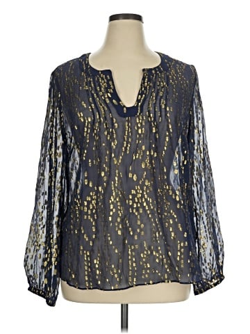 Lilly Pulitzer Long Sleeve Silk Top (view 1)