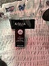 Aqua 100% Polyester Ivory White Short Sleeve Blouse Size 14-16 - photo 3