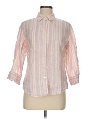 L.L.Bean 3/4 Sleeve Button-Down Shirt (view 1)
