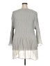 Catherines 100% Polyester Gray 3/4 Sleeve Blouse Size 3X - photo 2
