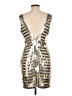 Unbranded Metallic Silver Cocktail Dress Size L - photo 2