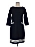 Talbots Chevron-herringbone Blue Casual Dress Size 6 Petite - photo 1