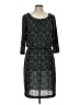 Connected Apparel Chevron-herringbone Black Casual Dress Size 10 - photo 1
