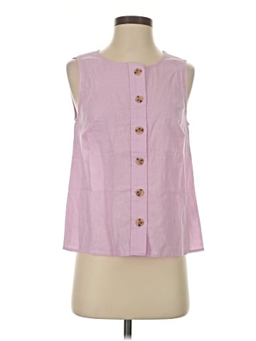 J.Crew Factory Store Sleeveless Button-Down Shirt (view 1)