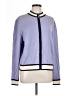 St. John Blue Wool Cardigan Size L - photo 1
