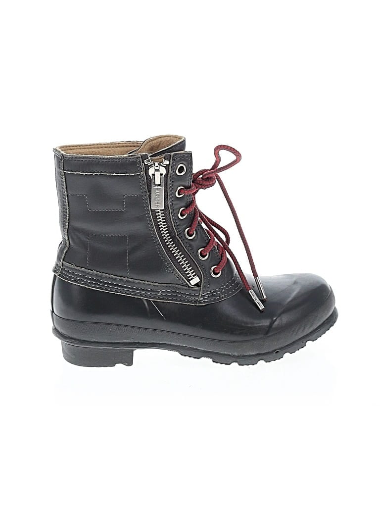 Pre-owned Hunter Rain Boots In Black