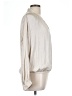 Old Navy 100% Polyester Silver Long Sleeve Blouse Size L - photo 4
