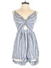 Aeropostale 100% Rayon Stripes Blue Romper Size XL - photo 1