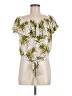 Hem & Thread Yellow Short Sleeve Blouse Size M - photo 1