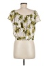 Hem & Thread Yellow Short Sleeve Blouse Size M - photo 2