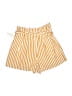 Blue Rain Stripes Yellow Shorts Size S - photo 2