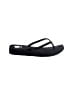 Yellow Box Black Flip Flops Size 9 - photo 1