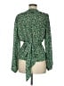 Max Studio 100% Polyester Green Long Sleeve Blouse Size M - photo 2